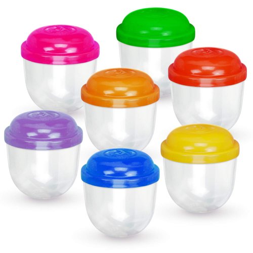 Vending Machine Capsules - 2 Inch Frosty-Clear Acorn Capsules - 30 Pcs Empty Toy Capsules - Assorted Colors Plastic Capsules for Toys - 51 mm Prize Machine Capsules