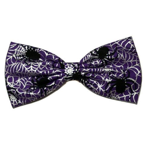 Halloween Hair Bow Collection (Barrette, Metallic Black Widow)