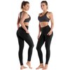 BUBBLELIME 25"/26"/27"/28" Out Pockets High Waist Yoga Pants Women Leggings Cross Pockets Pants_Black M(1)_26" Inseam