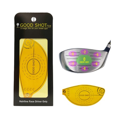 HYOJATEM Good Shot Film | Golf Impact Tape | Reusable Driver Face Sticker | Sweet Spot Accuracy Diagnosis | Self-Teaching Consistency Analysis | 8 Pcs per Pack (1)