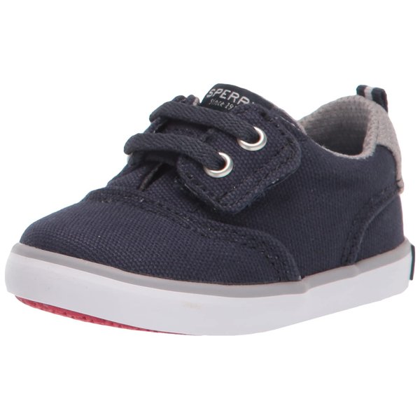 Sperry Kids Footwear Baby Spinnaker Crib Jr Washable Sneaker, Navy, 4 US Unisex Infant