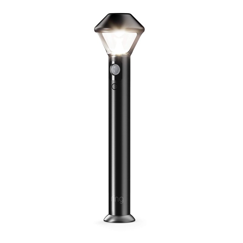 Ring Smart Lighting – Pathlight, Battery-Powered, Outdoor Motion-Sensor Security Light, Black (Br...