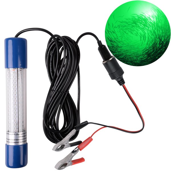LED Underwater Fishing Light 1600 Lumens 10.8W 12V 24V Shrimp Light Submersible Fishing Light 180 LED IP68 Bait Finder Night Light Deep Drop Light Boat Decorative Light for Shrimp Squid Fish Crowds