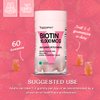 VEGEPOWER Biotin 10000mcg Hair Growth Gummies - Vegan Biotin Supplement Supports Healthy Hair, Skin and Nails, Non-GMO Hair Vitamin Gummy for Women Men Strawberry 60 Bears