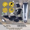 Caliber Pro 9MM Mabuchi Clipper - Professional Hair Cutting Tool Set - Cordless Electric Clippers with 5 Comb Guards, Blade, Oil, USB Charging Cord & Brush - Personal Hair Grooming Kit for Men