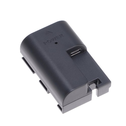 FOTGA Decoded LP-E6 Dummy Battery DR-E6 with USB-C Female Port for Canon EOS R R5 R5C R6 II R7 5DII 5DIII 5DIV 6D 6DII 70D 7D 7DII 80D 90D DSLR Camera SmallHD 501 502 702 Monitor