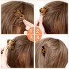 2 Pcs Hair Side Combs Mini French Side Comb Small French Side Hair Comb Bun Twist Hair Styling Accessories For Women Bun Chignon Up-Do Styling Girls Hair Decorative(Brown Onyx)