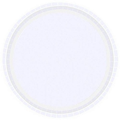 Frosty White Value Round Paper Plates - 9" (Pack Of 16) - Durable & Eco-Friendly Disposable Party Plates