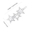 Star Hair Clips Hair Rhinestones Barrettes for Women Lady Girls Elegant Styling Star Hair Accessories (Bling Stars 3)