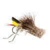 The Fly Fishing Place Dave's Hopper Trout Fly Fishing Flies - Yellow Foam Body Grasshopper Dry Fly - 6 Flies Hook Size 12