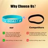 Rugby Series 100 Pcs Football Bracelets for Teenagers Adults, Motivational Football Rubber Bracelet, Football Party Favors