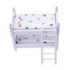 Birostiana Miniature Dollhouse Accessories Miniatures Furniture Wood Bunk Bed Mini Toys DIY Decor Ornament fo Dollhouse Bedroom Party Kit (Star)