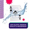 Copag Legacy Design 100% Plastic Playing Cards, Poker Size (Standard) Jumbo Index Green/Purple Double Deck Set
