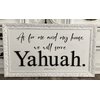 As For Me And My House We Will Serve Yahuah Reusable Stencil, Paint Your Own Sign, Bible Verse Home Decor, Joshua 25:15 Scripture (27"x15.6")