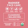 Badger - Face Cleansing Oil, Damascus Rose, Certified Organic Face Oil Cleanser, Natural Facial Cleansing Oil, Natural Oil Cleanser for Face, Face Cleanser Oil, 2 oz