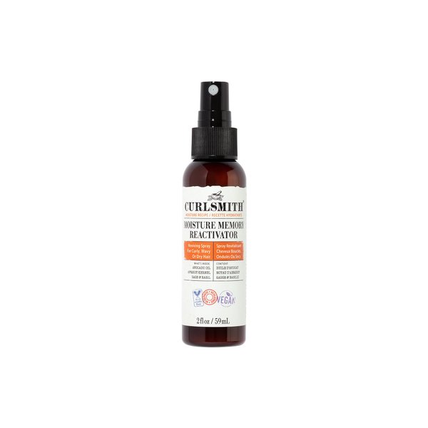 CURLSMITH - Moisture Memory Reactivator - Vegan Refresher Leave In Conditioner for Wavy, Curly and Coily Hair (2oz) Travel or Trial Size