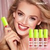 Qifylmaf 4 Colors Lip Oil Lip Glaze, Big Brush Head Hydrating Lip Glow Oil, Transparent Toot Tinted Nourishing Repairing Lightening Lip Lines & Long Lasting Fresh Clear Smooth Lip Care (Set B)