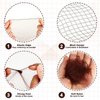 MAGDIY Hair Net Hair Accessories Set with 100 Pcs Invisible Hair Nets, 20 Pcs U-Shaped Pins and 5 Pcs Hair Ties, 20 Inch Elastic Edge Hairnets for Women, Girls Ballet Bun Making (Brown, 125 Pcs Set)