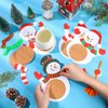 Gilprop 24 Set Christmas Snowman Craft for Kids Snowman Coaster Craft Kit DIY Make Your Own Snowman Craft Xmas Craft for Christmas Winter Party Holiday Class Home Family Activities