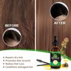 KPNEMA Jamaican Black Castor Oil with Hair Oil Application, Black Castor Oil for Skin Care, Promote Hair Growth, 100% Cold Pressed Unrefined Oil for Body and Face, Organic Black Castor Oil