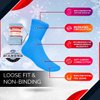 Diamond Star Compression Diabetic Socks Women, Foot Neuropathy Pain Relief, Cotton Premium Non-Binding Crew & Ankle Socks 9-11 (6 Pairs-Fits Shoe Sizes 5-10)