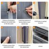 AOKENBAO 4-Inch Black Cabinet Handles Cabinet Door Handles Solid Drawer Knobs High-End Hardware Handles Dresser Handles TV Cabinet Handles 6-Pack (Nano Coated Matte Black)