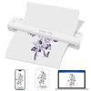 YILONG Tattoo Stencil Printer Wireless Bluetooth Thermal Printer Portable Tattoo Transfer Printer Machine Copier for Tattoo Artists & Beginners, Compatible with Android, iOS Phone & PC (ATS886-White)