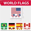 Australian Flag Tattoos,10 Sheets Australian Flag Temporary Tattoos Stickers,40 Pcs Waterproof Sweat Sports National Flag Tattoos For Men Kids Women(Australian)