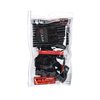 Fit Four OCR Slit Grip Gloves Obstacle Course Racing & Mud Run Hand Protection | Wrist Support with Slit for Fitness Watch (Black/Red, Small)
