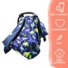 Peekaboo Opening Carseat Cover, Dinosaur, Open Nursing Cover Carseat Canopy, Nursing Cover Up with Peekaboo Opening for Baby Infant Toddler Boy Girl