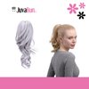 JUVABUN Claw Clip Wavy Ponytail Extension 12'- Light Gray| Hair Extension Clips | Synthetic Ponytail Extension| Wavy Hair Extensions | Washable Realistic And Synthetic |human hair- Light Gray