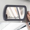 3x Hello Beautiful Rearview Mirror Decal, Vanity Mirror Stickers, Rear View Mirror Vinyl Decal, Car Accessories Gifts, Car Decal For Women, Car Window Decal, Self Affirmations Decal