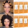 CLIONE 60pcs Perm Rods Set for Natural Hair Plastic Cold Wave Rod Non-Slip Hair Rollers 0.87 Inch Orange Perm Rods for Long Short Hair Curling Rods Hair Perms for Women Hair Curlers DIY Tools