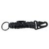 Paracord Planet Handwoven Paracord Keychain with Carabiner and Bottle Opener - 2 Pack (Black)