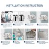 Glass door lock With 5 Keys Only Fit 8mm -12mm Thickness Glass Shower room bathroom lock Hotel apartment glass door lock