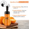 Botanic Hearth Vitamin C Foaming Face Wash with Papaya & Orange | Extracts Built-In Silicone Brush | Cleansing & Glowing Skin | Paraben & Sulphate Free | Face Cleanser for Women & Men | 5.1 fl oz