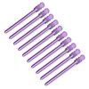 Vellen Hair Clips 10 Pack for Sectioning and Styling, Hair Clip for professional styling, Metall Hair Clips with unique design (Purple)