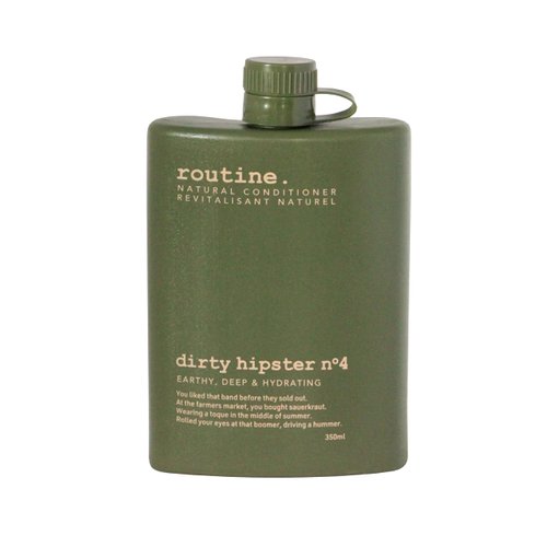 Routine Hair Conditioner for Women and Men - 350 ml | Normalizing Conditioner for All Types of Hair | Moisturizing and Cleansing Conditioner | Travel Size Scented Conditioner | Dirty Hipster
