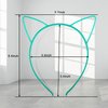 ZIRICHER 6 Colors Cat Headbands Glow in the Dark,Plastic Light Up Hair Band Luminous Headband For Girls Christmas,Happy New Year,Birthday Party