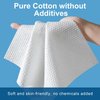Face Clean Towels XL, Disposable Face Towelette, 50 Count Facial Washcloth, Makeup Remover Dry Wipes, Pure Cotton
