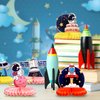 Fontien 9 pcs Space Theme Party Honeycomb Centerpieces, Space Astronaut Honeycomb Centerpieces Outer Space Party Decorations,Birthday Party Table Toppers，Rocket Astronaut Solar System Party Supplies