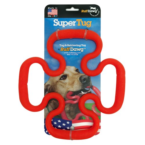 Ruff Dawg Super Tug Rubber Dog Toy Assorted Colors