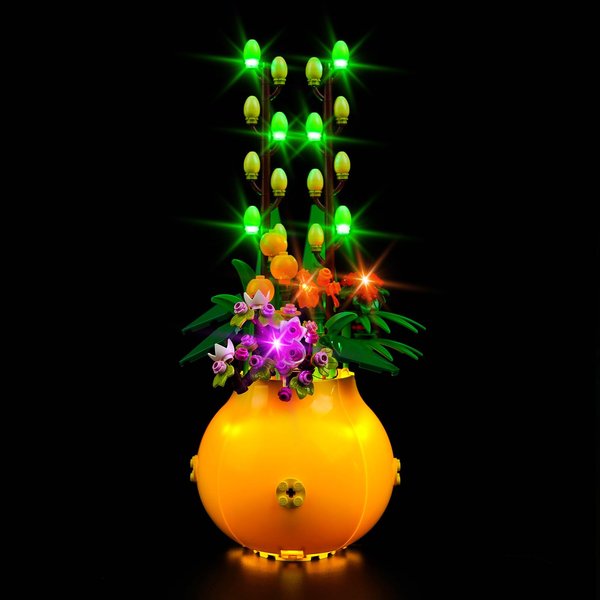 VONADO LED Light Kit Compatible with Lego Flower Pot 40588 (Lights Only, No Models) Creative Lighting Set Accessories Compatible with Lego 40588 Building Set