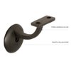 Design House 182048 Jumbo Handrail Bracket, 5-Pack, Oil Rubbed Bronze, 5 Count