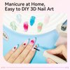 SUPWEE Clear 3D Sculpting Gel for Nail Art, 15ml 3D Nail Art Gel Molding Gel for Nail Rhinestone Nail Craving Gel Nail Art Glue Home DIY Charm Nails Decoration
