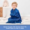 Sensory Body Sock for Kids,Sensory Sack for Relaxation, Focus,Sensory Integration,Body Sock (Large 56''×27'' Blue)