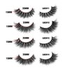 SY LASHES 15mm 3D Real Mink Lashes Natural Look Cat Eye False Eyelashes Wispy Short Fake Eye Lashes Fluffy Luxury Volume 5D Strip Eyelashes (Lucky, 4 Pairs)