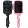 Tion Detangler Paddle Wet Hair Brush Set Black & Pink by Tion for wet hair and dry hair | TionHair