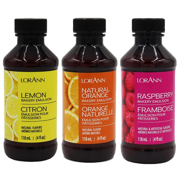 Lorann Oils Variety Bakery Emulsion: Multiple Flavors, Perfect for Enhancing Baking Variety in Cakes, Cookies & Desserts, Gluten-Free, Keto-Friendly, Baking Essential for Your Kitchen, 4oz per Bottle