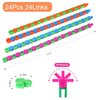 Woosir 24 Pack Wacky Tracks Fidget Toys Sensory Toys Gifts for Kids Classroom Back to School Gifts for Students Party Favors Christmas Goodie Bags Fillers Snake Click Toys Autism Stress Relief Adults